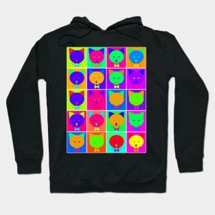 Pop Art Cartoon Cats Hoodie